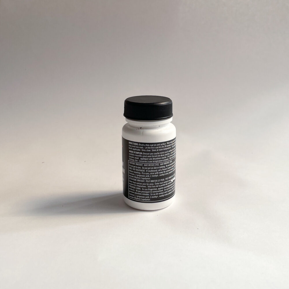 The back of a jar of Kelly's Cork Renew