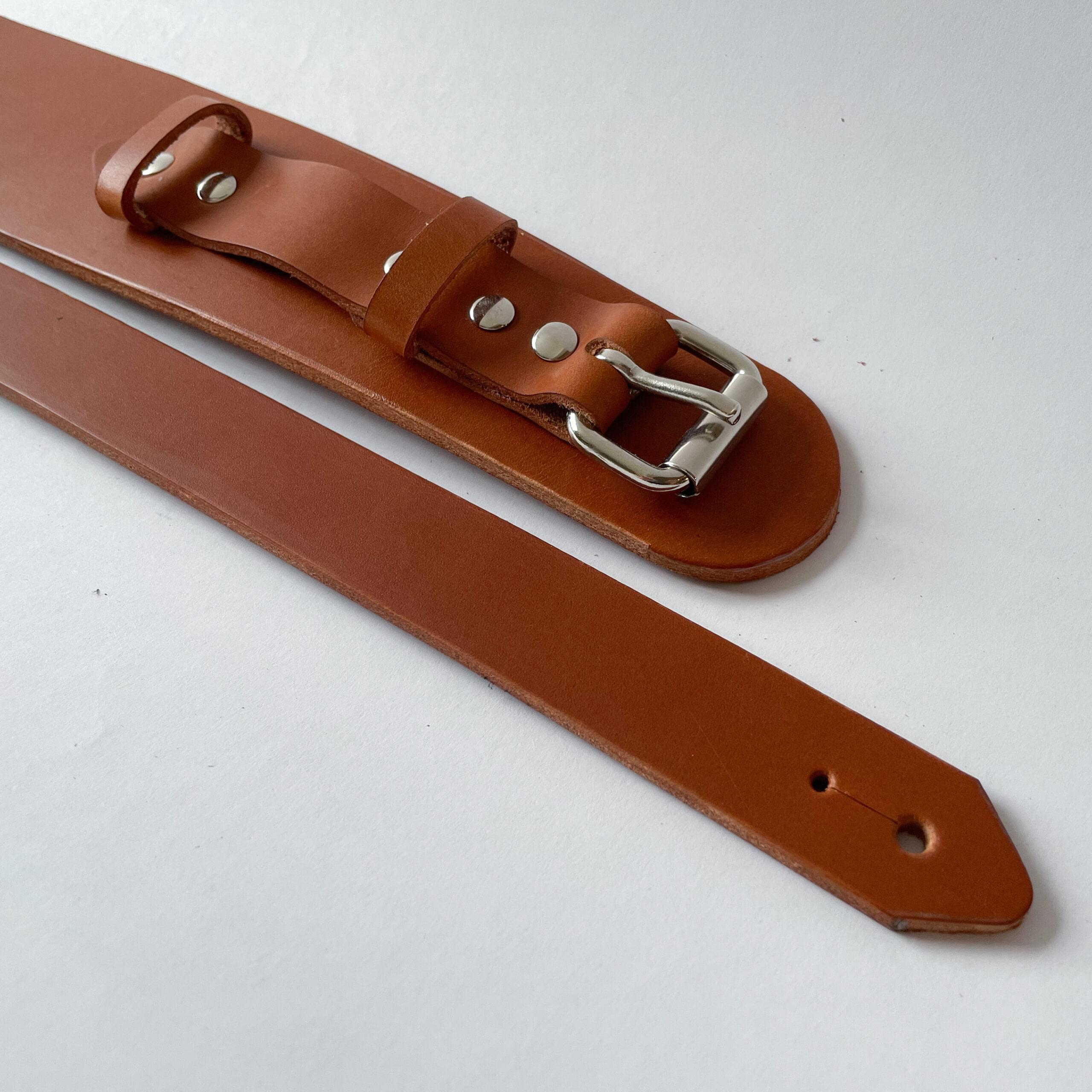 Meeko Leather Guitar Strap